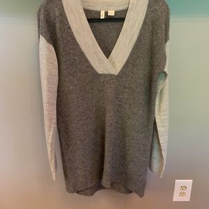 Anthropologie MOTH Grey on Grey Sweater Sz M
